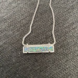Kendra Scott Silver Leanor Bar Necklace